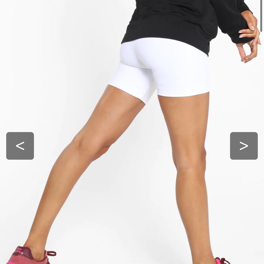 Wonder High Rise Blackout Shorts - White